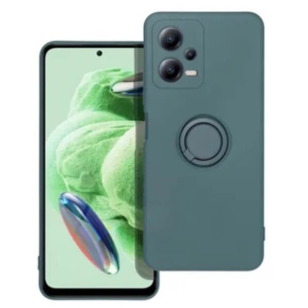 Forcell Xiaomi Redmi Note 12 5G Ring Holder Θήκη Σιλικόνης - Green