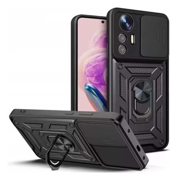 Forcell Xiaomi Redmi Note 12s Sliding Camera Θήκη Σκληρή - Black