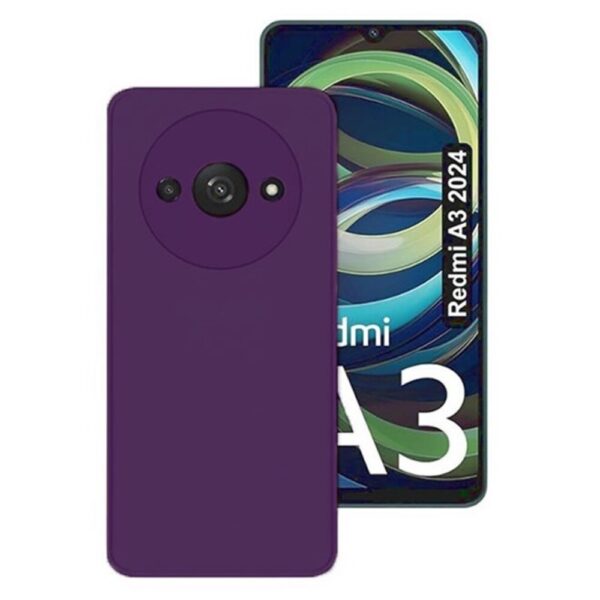 Forcell Xiaomi Redmi A3 Matt Θήκη Σιλικόνης - Dark Purple