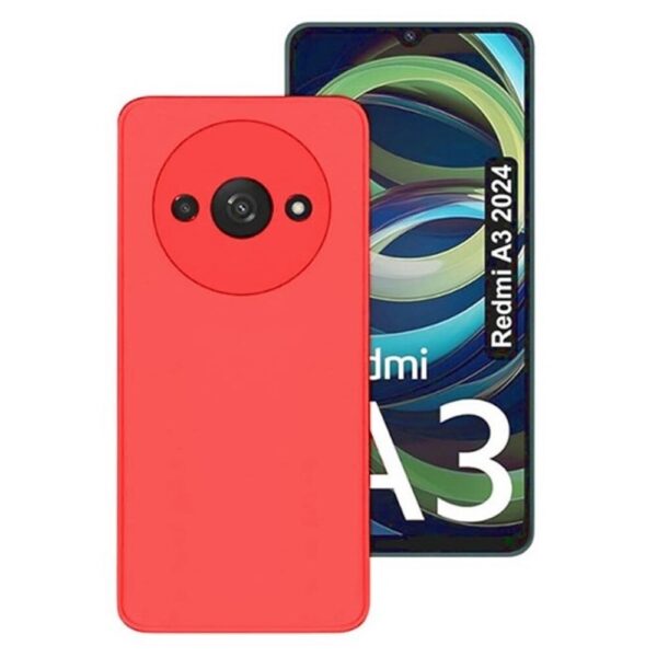 Forcell Xiaomi Redmi A3 Matt Θήκη Σιλικόνης - Red