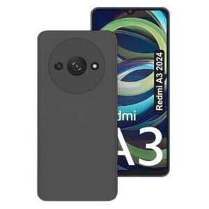 Forcell Xiaomi Redmi A3 Matt Θήκη Σιλικόνης - Black