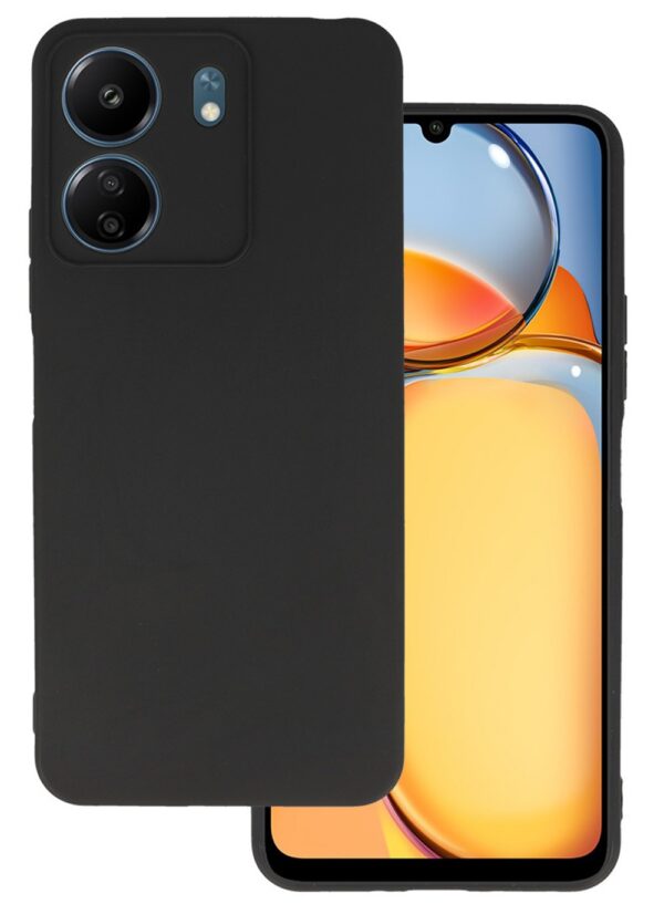 Forcell Xiaomi Poco C65 / Xiaomi Redmi 13C 4G Soft Matt Θήκη Σιλικόνης - Black