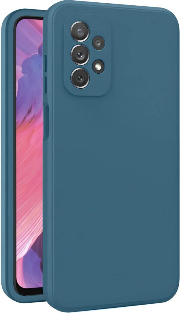Forcell Samsung Galaxy A13 4G Soft Touch Θήκη Σιλικόνης - Petrol Blue