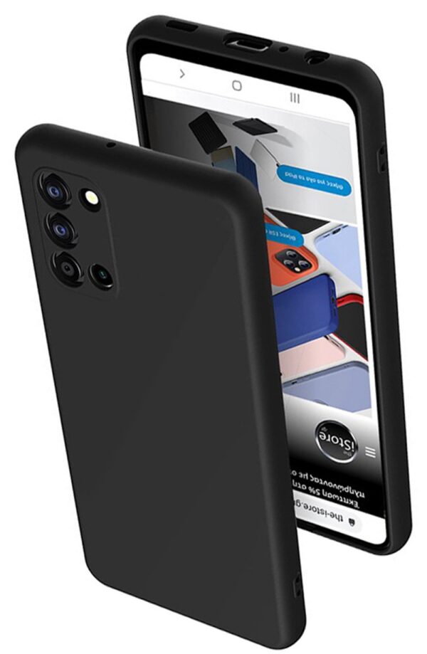 Forcell Samsung Galaxy A02s Matte Θήκη Σιλικόνης - Black