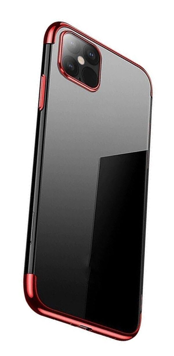 Forcell Samsung Galaxy A13 5G / A04s Θήκη Με Πλαίσιο Σιλικόνης Διάφανη - Red