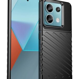 Forcell Xiaomi Redmi Note 13 Pro 5G / Poco X6 5G Thunderbolt Θήκη Σιλικόνης - Black