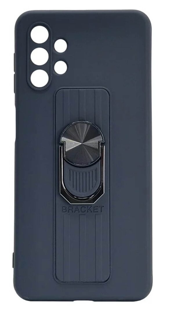 Forcell Samsung Galaxy A32 4G Finger Grip and Stand Θήκη Σκληρή - Dark Blue