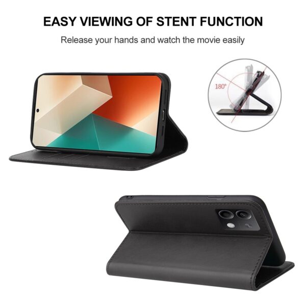 Tel1 Xiaomi Redmi Note 13 5G Magnetic Closure Θήκη Βιβλίο - Black