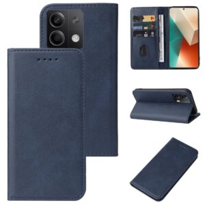 Tel1 Xiaomi Redmi Note 13 5G Magnetic Closure Θήκη Βιβλίο - Blue