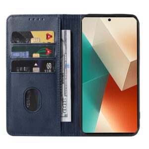 Tel1 Xiaomi Redmi Note 13 5G Magnetic Closure Θήκη Βιβλίο - Blue