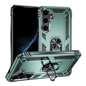 Forcell Samsung Galaxy S24 5G Shockproof Holder Θήκη Σκληρή - Green