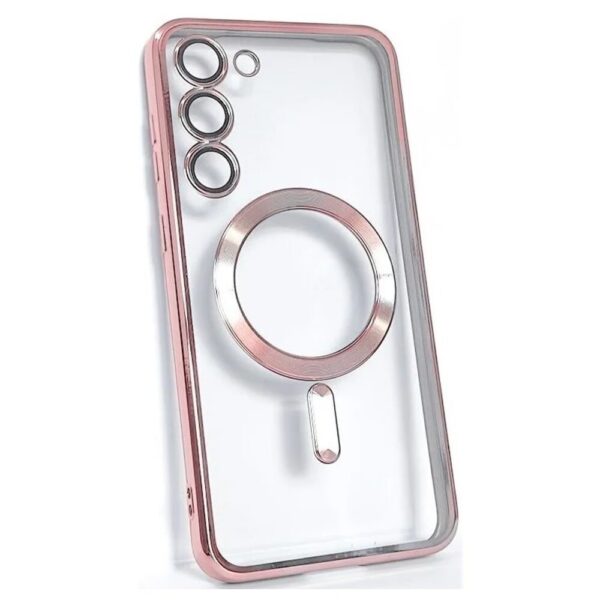 Forcell Samsung Galaxy S24 Plus 5G Magsafe Θήκη Σκληρή Διάφανη - Rose Gold