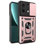 Forcell Xiaomi Redmi Note 13 5G Sliding Camera Cover Θήκη Σκληρή - Rose Gold
