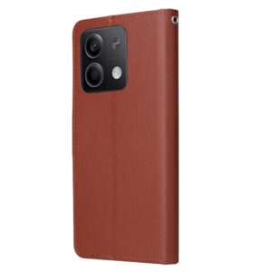 Tel1 Xiaomi Redmi Note 13 5G Horizontal Flip Θήκη Βιβλίο - Brown
