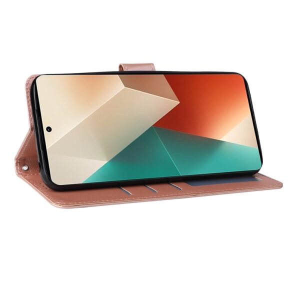 Tel1 Xiaomi Redmi Note 13 5G Horizontal Flip Θήκη Βιβλίο - Rose Gold