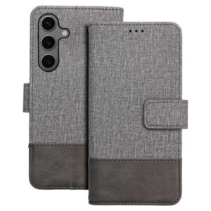 Tel1 Samsung Galaxy A35 5G Gomma Θήκη Βιβλίο - Grey