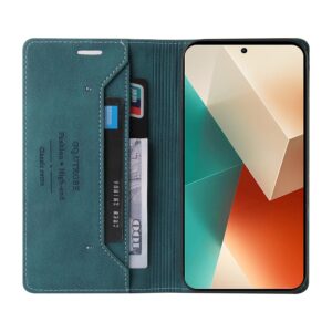 Tel1 Xiaomi Redmi Note 13 5G Skin Feel Anti-theft Brush Horizontal Θήκη βιβλίο - Blue
