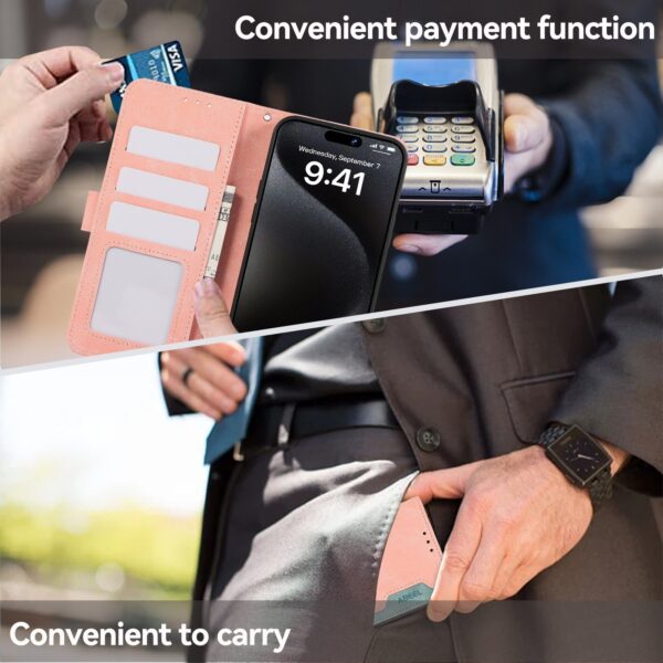 ABEEL Xiaomi Redmi 14C 4G / Poco C75 RFID Color Block Θήκη Βιβλίο - Pink