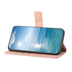 Tel1 Xiaomi Redmi Note 13 5G Ethnic Style Embossed Pattern Θήκη Βιβλίο - Pink