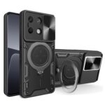 Forcell Xiaomi Redmi Note 13 5G Camshield Magnetic Holder Θήκη Σκληρή - Black