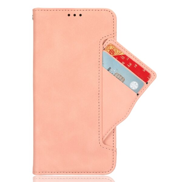 Tel1 Xiaomi Redmi 14C 4G / Poco C75 Skin Feel Calf Card Slots Θήκη Βιβλίο - Pink