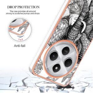 Forcell Xiaomi Redmi 14C 4G / Poco C75 Electroplating Θήκη Σιλικόνης με Σχέδιο