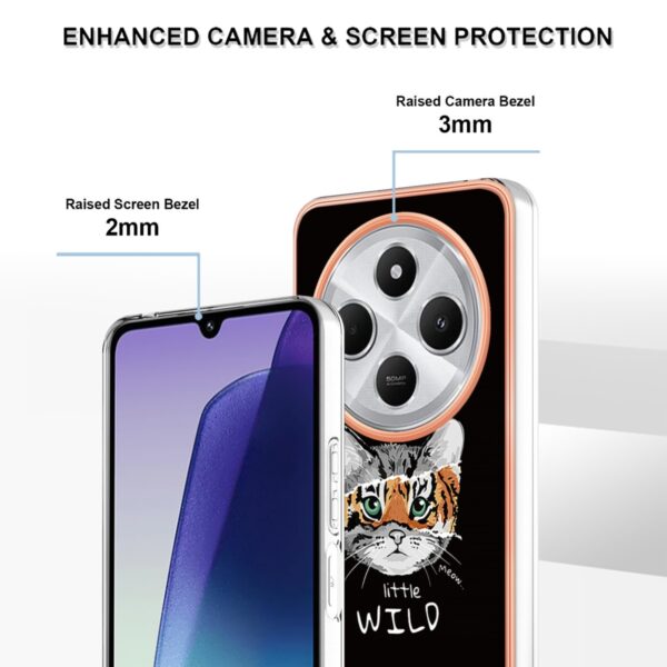 Forcell Xiaomi Redmi 14C 4G / Poco C75 Electroplating Θήκη Σιλικόνης με Σχέδιο