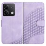 Tel1 Xiaomi Redmi Note 13 5G Soft Embossed Θήκη Βιβλίο - Purple