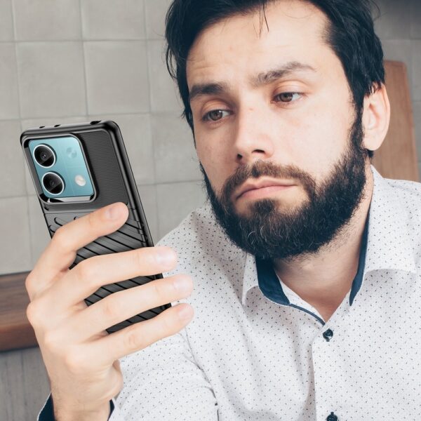 Forcell Xiaomi Redmi Note 13 5G Thunderbolt Θήκη Σιλικόνης - Black