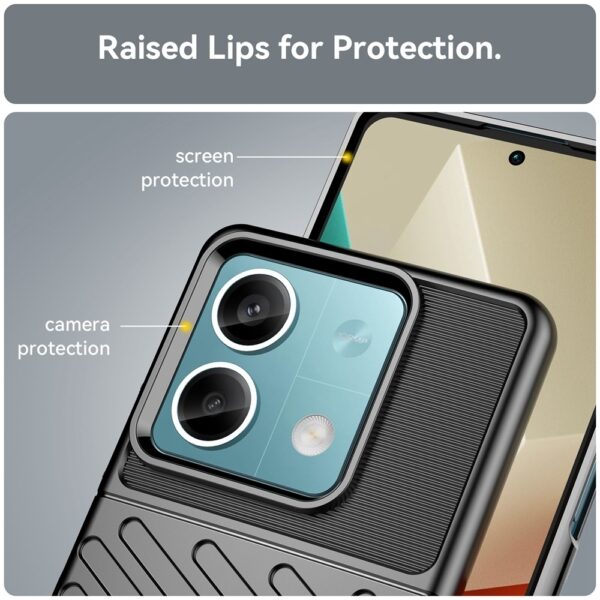 Forcell Xiaomi Redmi Note 13 5G Thunderbolt Θήκη Σιλικόνης - Black