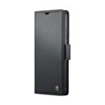 CaseMe 023 Xiaomi Redmi Note 13 5G Butterfly Buckle Litchi Texture RFID Θήκη Βιβλίο - Black