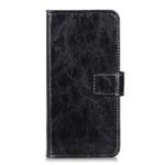 Tel1 Xiaomi Redmi 14C 4G / Poco C75 Retro Crazy Horse Texture Θήκη Βιβλίο - Black