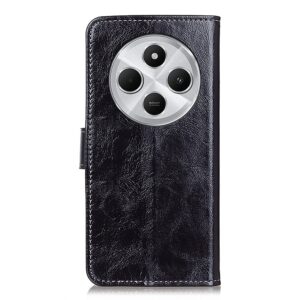 Tel1 Xiaomi Redmi 14C 4G / Poco C75 Retro Crazy Horse Texture Θήκη Βιβλίο - Black