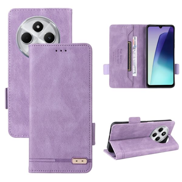 ENKAY Xiaomi Redmi 14C 4G / Poco C75 Magnetic Clasp Θήκη Βιβλίο - Purple