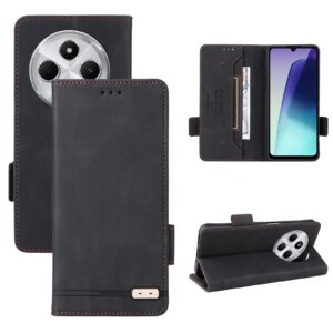 ENKAY Xiaomi Redmi 14C 4G / Poco C75 Magnetic Clasp Θήκη Βιβλίο - Black