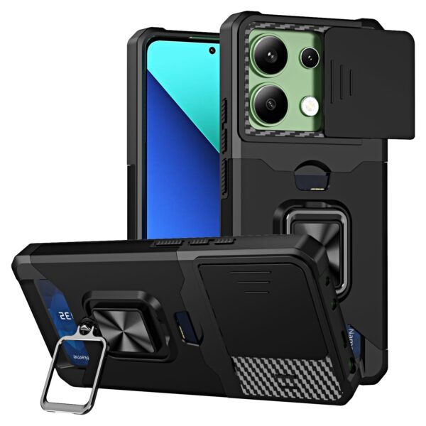 Forcell Xiaomi Redmi Note 13 4G Camera Shield Magnetic Holder Θήκη Σκληρή - Black Forcell Xiaomi Redmi Note 13 4G Camera Shield Magnetic Holder Θήκη Σκληρή - Black