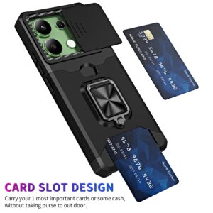 Forcell Xiaomi Redmi Note 13 4G Camera Shield Magnetic Holder Θήκη Σκληρή - Black