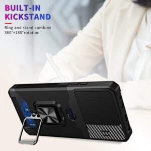 Forcell Xiaomi Redmi Note 13 4G Camera Shield Magnetic Holder Θήκη Σκληρή - Black