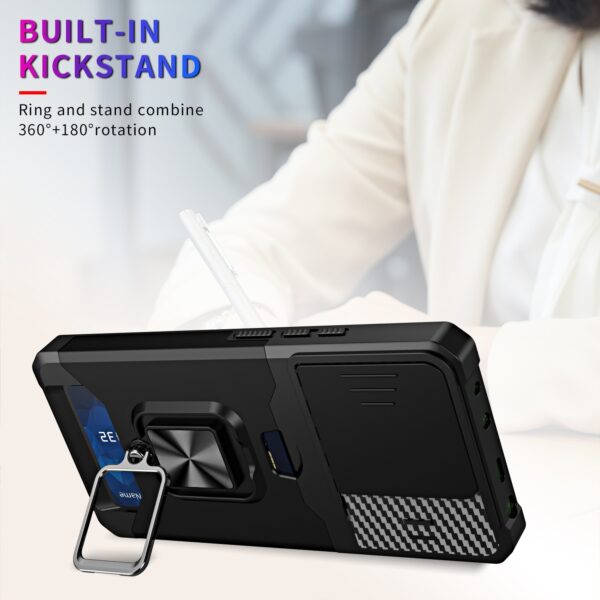 Forcell Xiaomi Redmi Note 13 4G Camera Shield Magnetic Holder Θήκη Σκληρή - Black