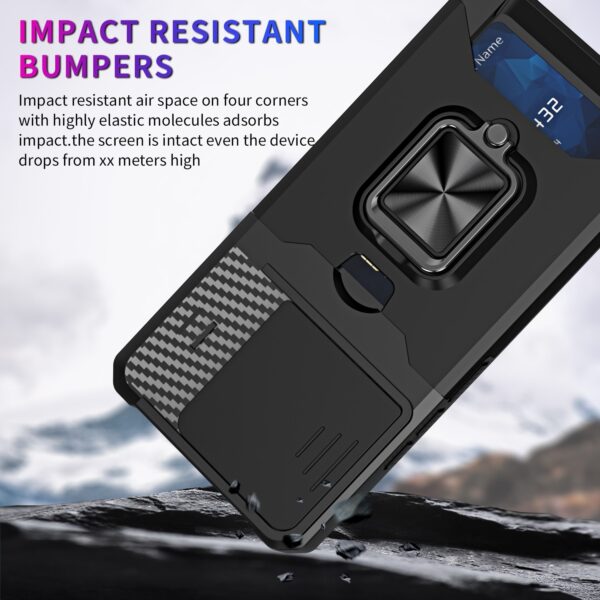 Forcell Xiaomi Redmi Note 13 4G Camera Shield Magnetic Holder Θήκη Σκληρή - Black