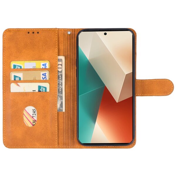 Tel1 Xiaomi Redmi Note 13 4G Wallet Θήκη Βιβλίο - Brown