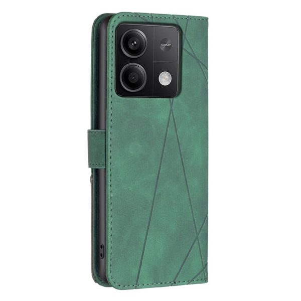 Tel1 Xiaomi Redmi Note 13 Pro 4G / Poco M6 Pro 4G Magnetic Buckle Rhombus Θήκη Βιβλίο - Green