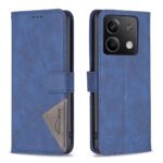 Tel1 Xiaomi Redmi Note 13 Pro 4G / Poco M6 Pro 4G Magnetic Buckle Rhombus Θήκη Βιβλίο - Blue
