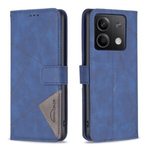 Tel1 Xiaomi Redmi Note 13 Pro 4G / Poco M6 Pro 4G Magnetic Buckle Rhombus Θήκη Βιβλίο - Blue