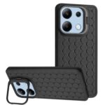 Forcell Xiaomi Redmi Note 13 4G Honeycomb Radiating Holder Θήκη Σιλικόνης - Black
