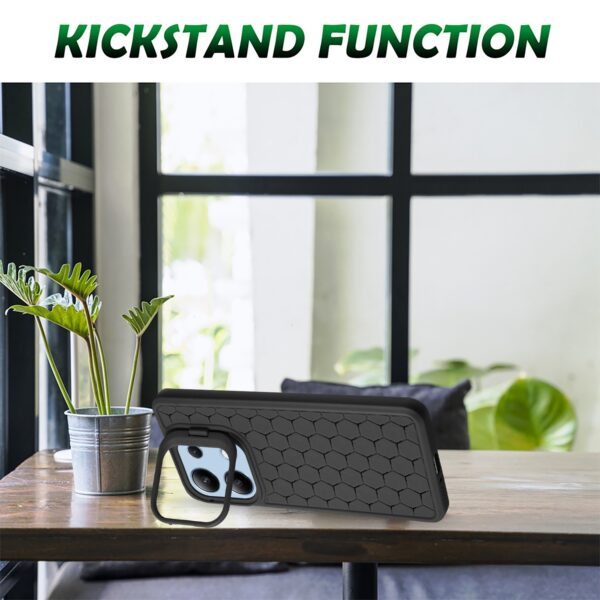 Forcell Xiaomi Redmi Note 13 4G Honeycomb Radiating Holder Θήκη Σιλικόνης - Black