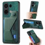 Forcell Xiaomi Redmi Note 13 4G Slide Holder Card Slot Θήκη Σιλικόνης - Green