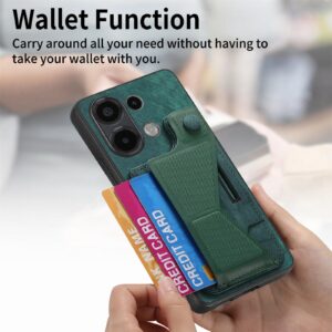 Forcell Xiaomi Redmi Note 13 4G Slide Holder Card Slot Θήκη Σιλικόνης - Green