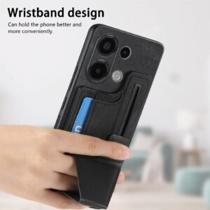 Forcell Xiaomi Redmi Note 13 4G Slide Holder Card Slot Θήκη Σιλικόνης - Black