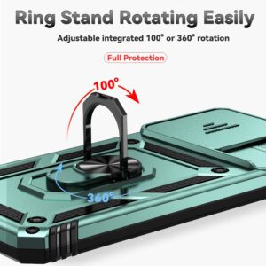 Forcell Xiaomi Poco C65 / Xiaomi Redmi 13C 4G/5G Camshield Holder Θήκη Σκληρή - Green